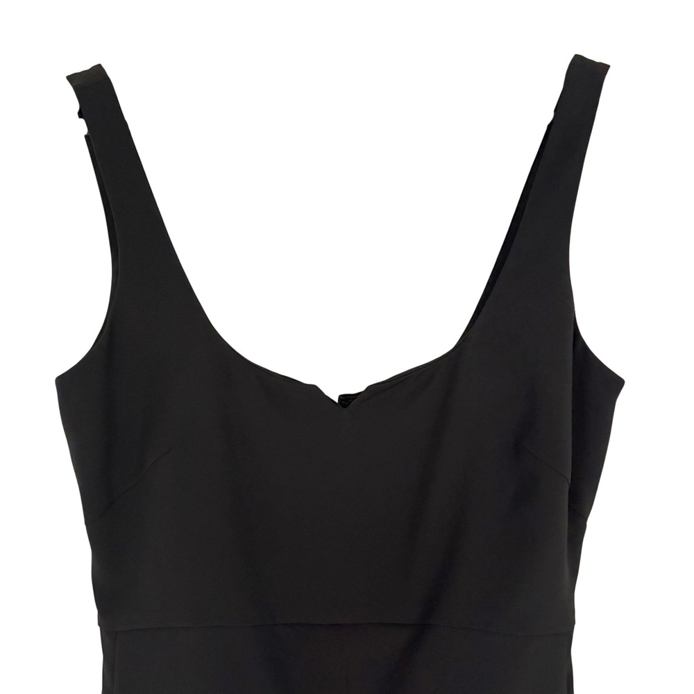 NEW Misha Nonoo Black Wide Leg Jumpsuit Sweetheart Neck Sleeveless Size 2